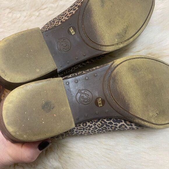Lucky Brand Baley 2 Leopard Print Suede Ankle Boots size 7.5 - Picture 4 of 7